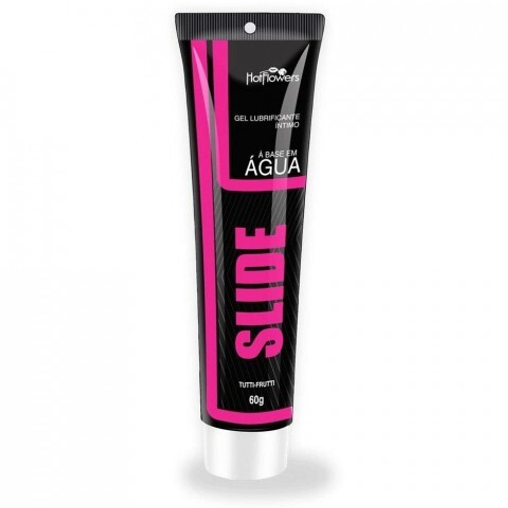 Вкусовой лубрикант на водной основе SLIDE со вкусом тутти-фрутти (60 гр.)
