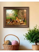 Картина интерьерная на холсте в раме 25*31 см