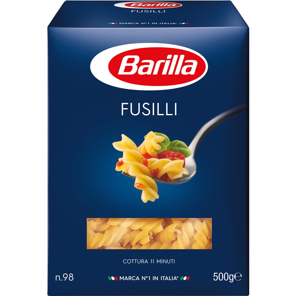 Макароны Спирали №98 Barilla Fusilli, 0,45