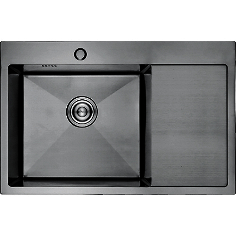 Мойка для кухни из нержавеющей стали GERHANS K37851B-L  PVD