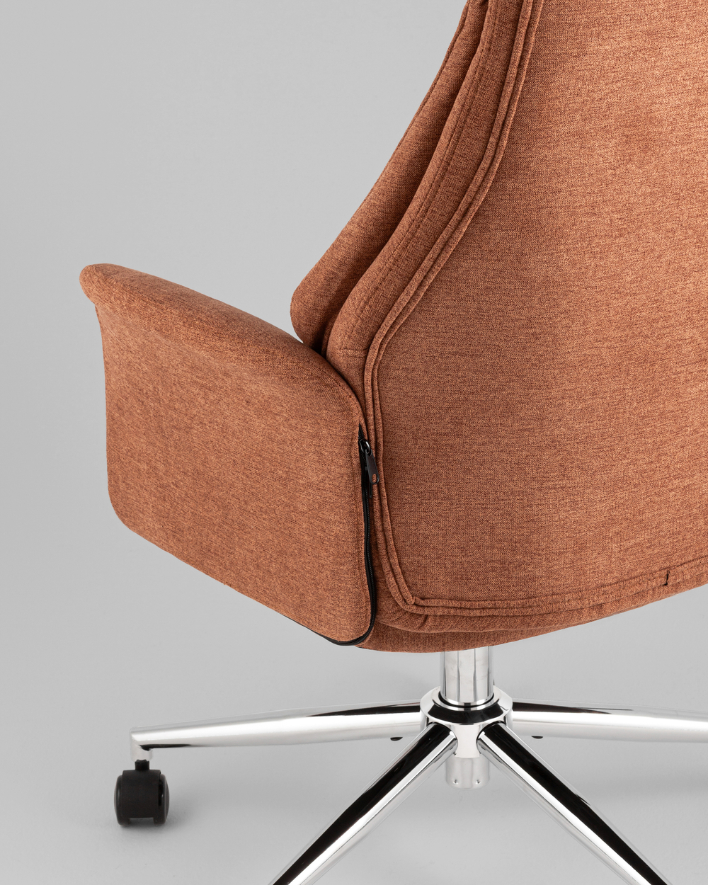 Кресло офисное TopChairs Neoma терракотовый ткань