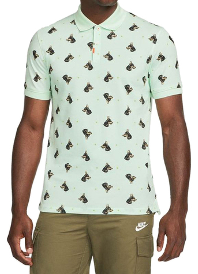 Теннисное поло Nike Print Slim Polo - Mint