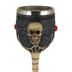 Бокал Череп с пламенем 16 см