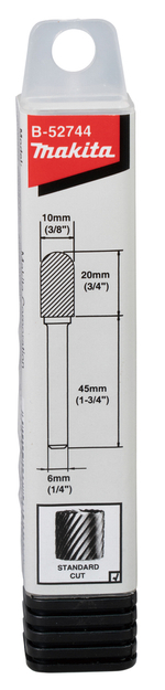 Насадка твердосплавная 10x20x6 для ПШМ,(сталь/нержавейка, стандарт. тип, SC) Makita B-52744