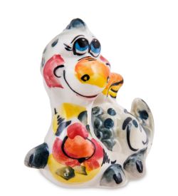 ГЛ- 080 Фигурка «Дракон» цв. (Гжельский фарфор)