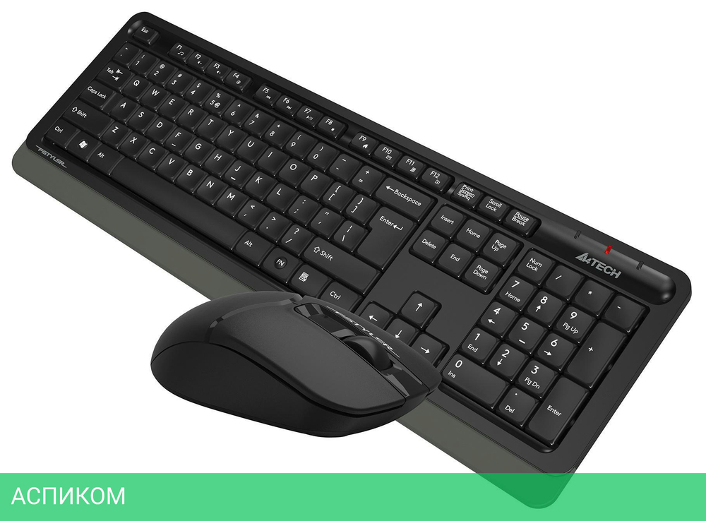 Набор периферии A4Tech Fstyler FG1012 черный/серый