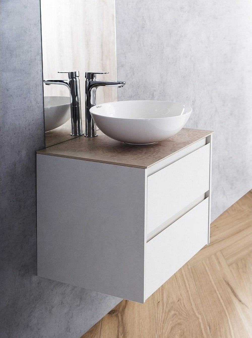 Тумба под раковину BelBagno Kraft 60 KRAFT-600-2C-SO-BO подвесная Bianco Opaco