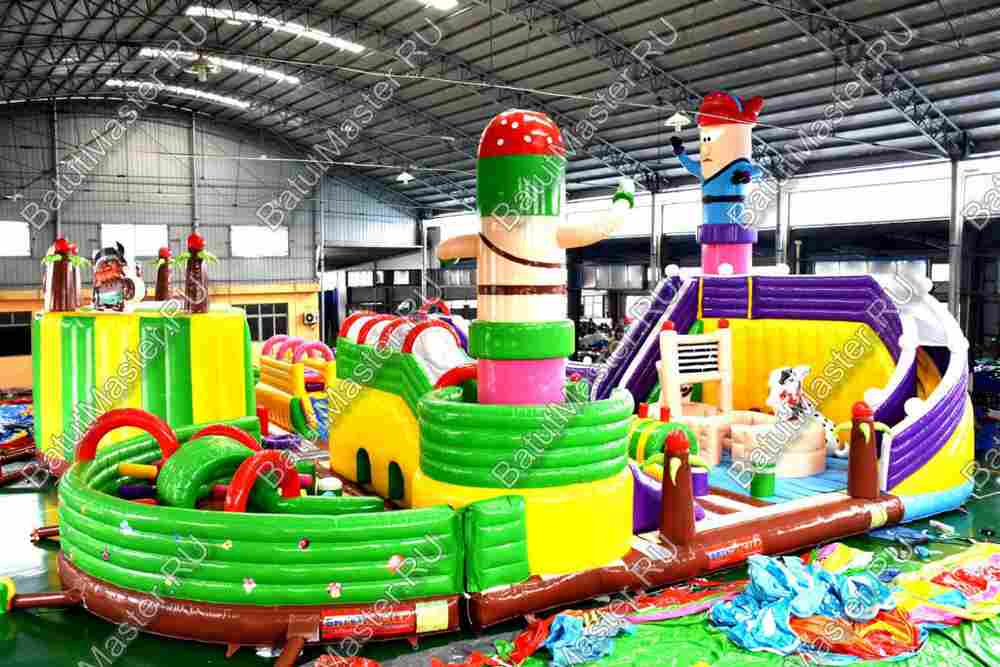 Надувной батут «Детский мегапарк» 18*18*8 м