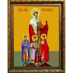 Иерусалима Верийская святая мученица. Икона на холсте.