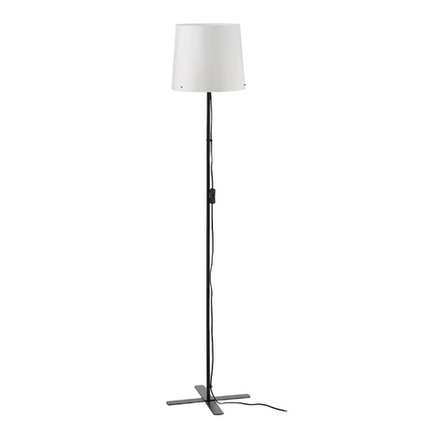 БАРЛАСТ BARLAST Торшер напольный 150 см, черный/белый