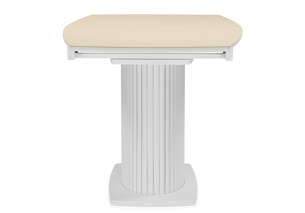 Керамический стол Woodville Фестер 140(180)х80 okara light yellow, белый