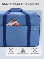 Сумка дорожная для ручной клади Стандарт плюс 55х40х20 Blue