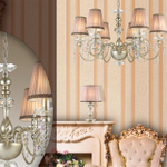 3390/1T CLASSIC ODL17 649 мат.зол/серебр.патина/хрусталь Настольная лампа E14 40W 220V AURELIA