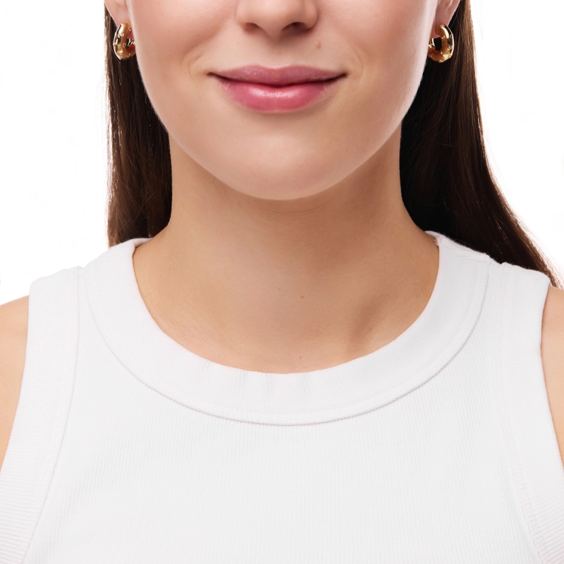 Серьги Изящные Пончики – Просто золото