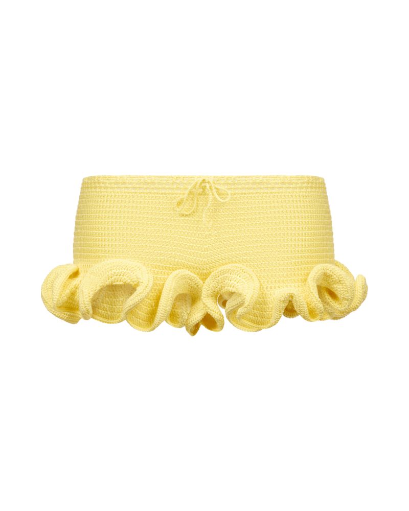Шорты Ruffle лимонный