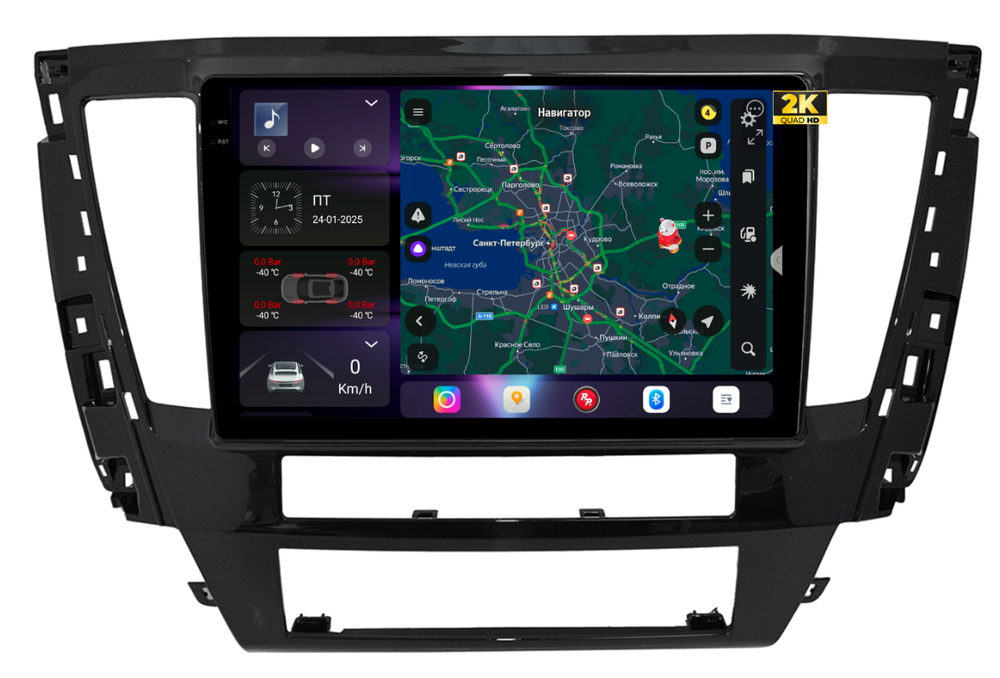 Магнитола для Mitsubishi Pajero Sport 3 2020-2024, Montero Sport - Redpower 85426 PRO/PROmax ТОП звук, 2K QLED, Android 14, CarPlay, 4G SIM-слот