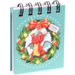 Блокнот детский карманный «Счастливый Дракоша Рони», +/- 70 листов, клетка, 7*9*1 см (пакет с подвесом)