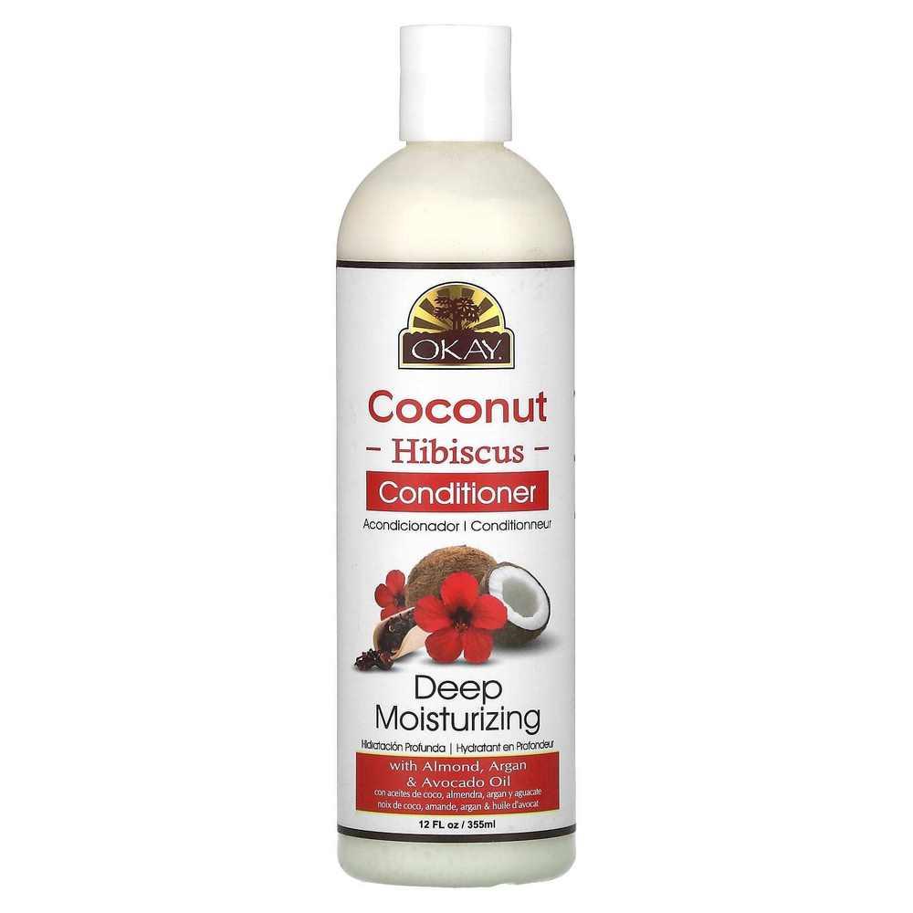 Okay Pure Naturals, Кондиционер, кокос и гибискус, 355 мл (12 жидк. унц.)