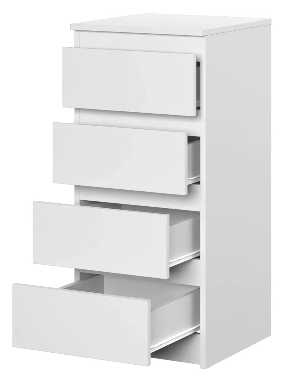 Комод MALM Т-2 Stern Белый снег 8685 BS 40*43*90 см, Белый   Фиеста