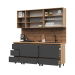 Хелен Кухня 2.0 м Крафт золотой / Белый