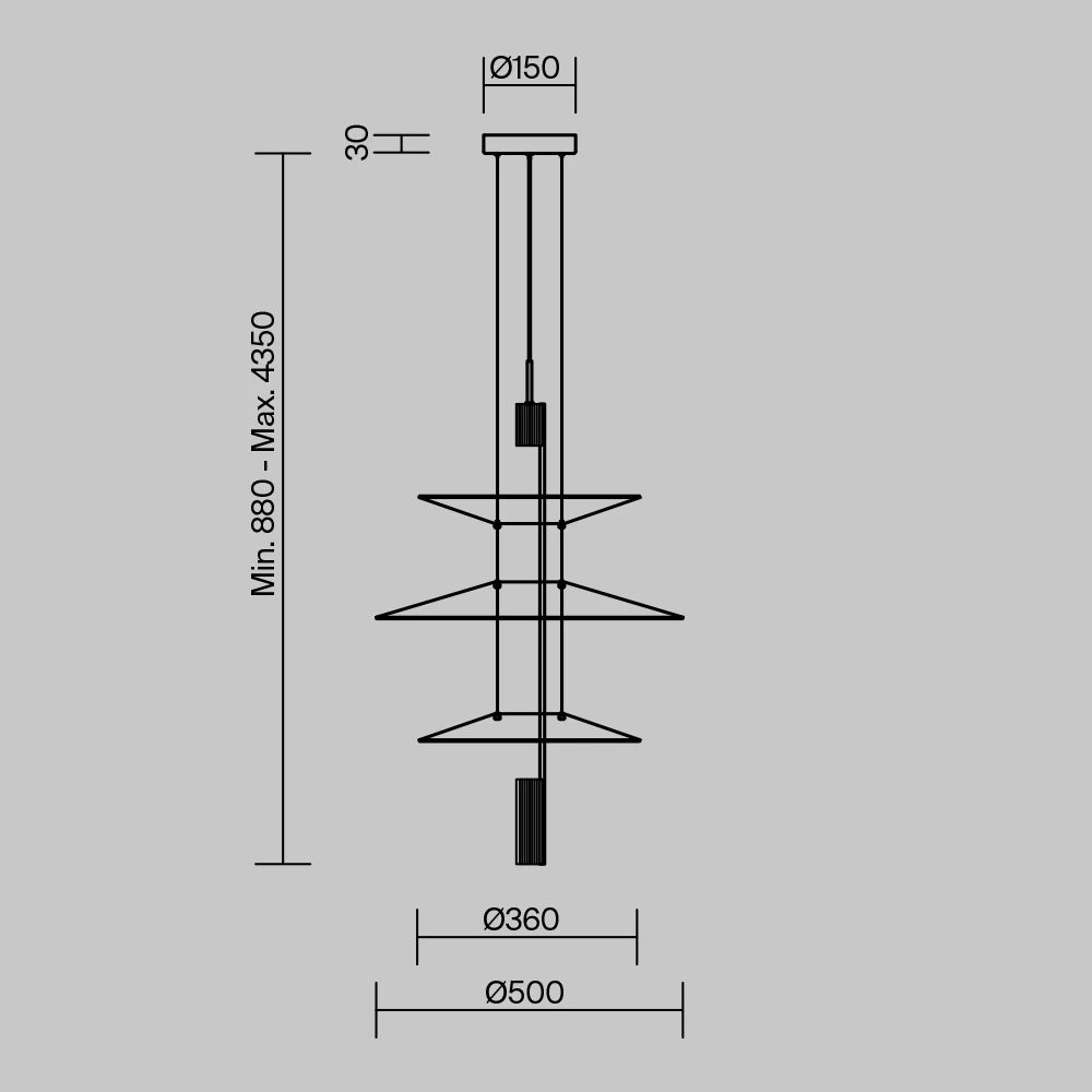 Подвесной светильник Freya MONO FR6190PL-L7WB