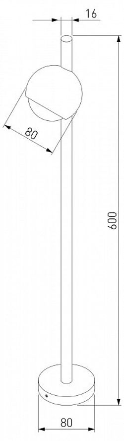 Наземный низкий светильник Elektrostandard Ball a057633