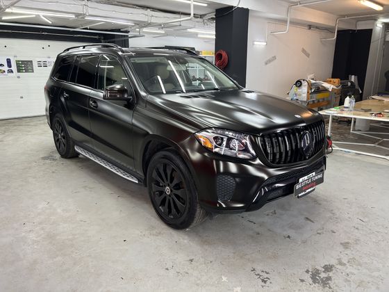 Пленка черный сатин Metal Flash Midnight Black Carbins 12 погонных метров