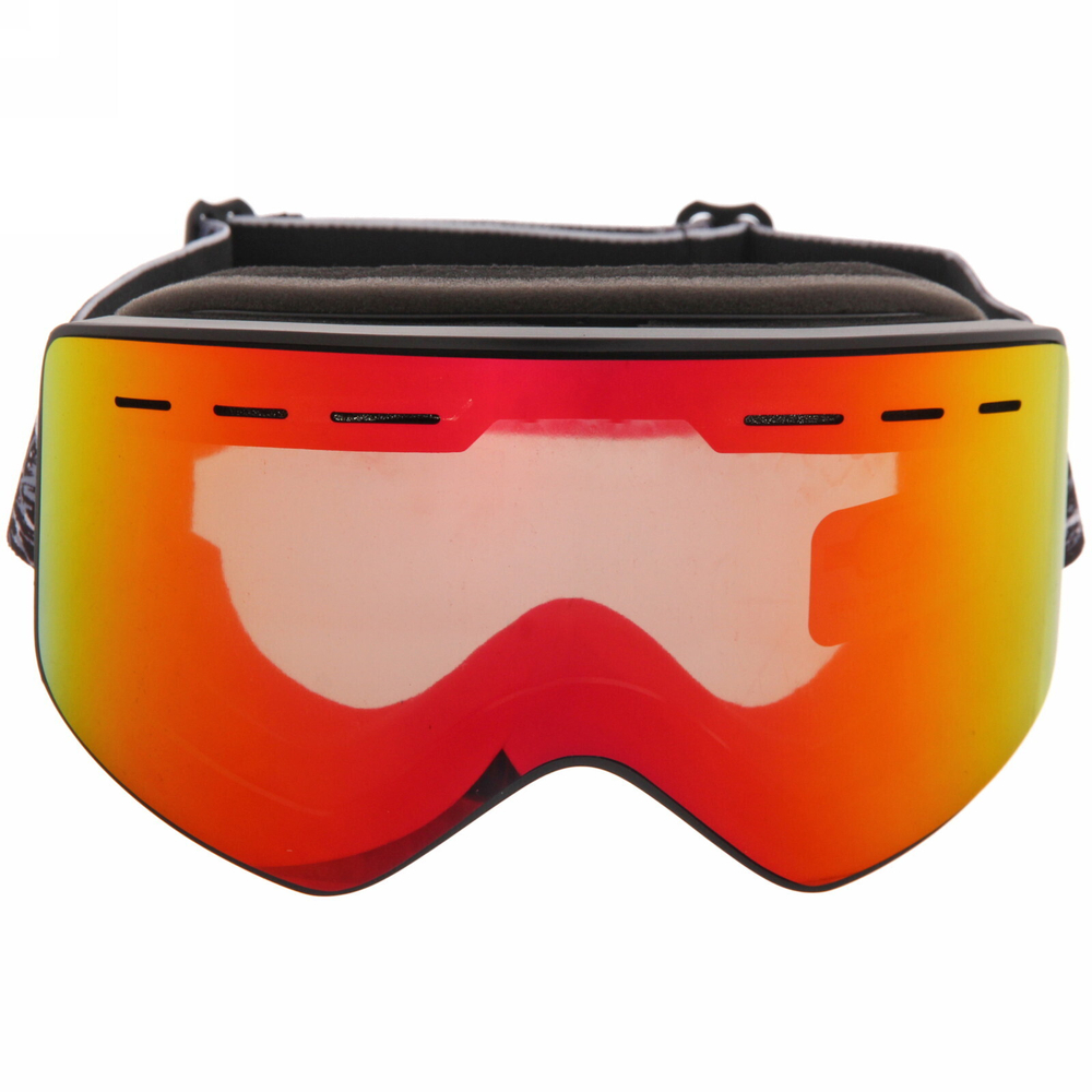 Очки горнолыжные H057 черная оправа/оранжевая линза