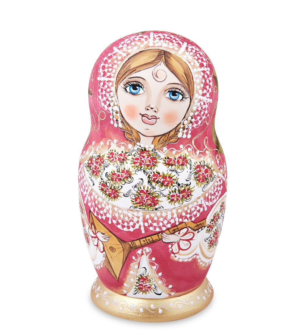 Народные промыслы МР-44/ 2-C Матрешка 5м «Василина с балалайкой»