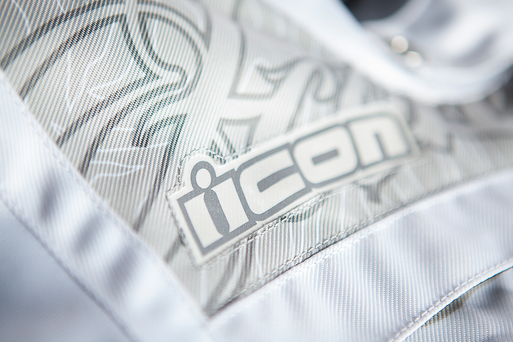 Мотокуртка - ICON HELLA 2 (женская, текстиль, белая)