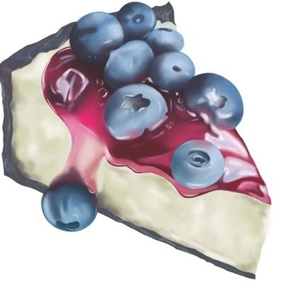 Торт с голубикой