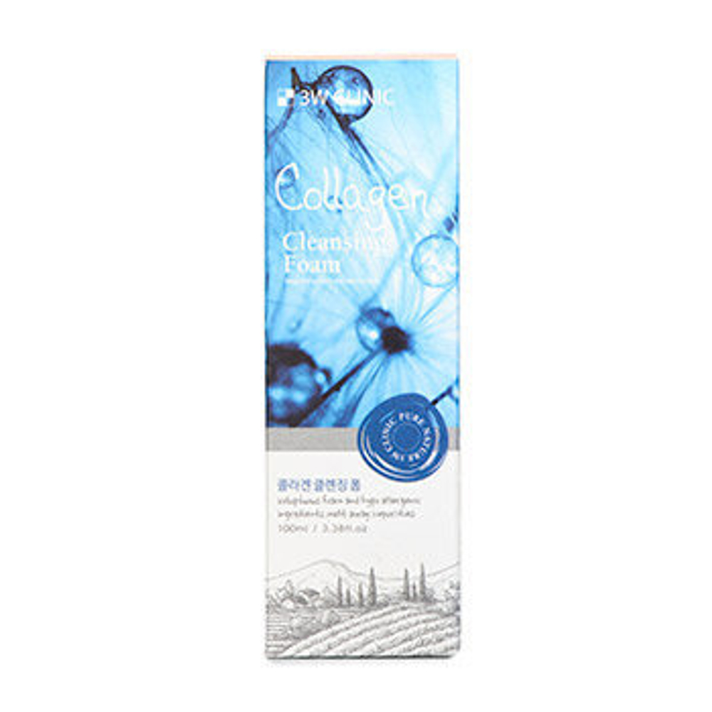 3W Clinic пенка для умывания Collagen Cleansing Foam, 100 мл
