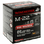 Патрон .22 LR Winchester M22 LRN, медная оболочка 40grs / 2,59гр., коробка 500 шт.