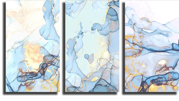 Модульная картина "Мраморный узор"