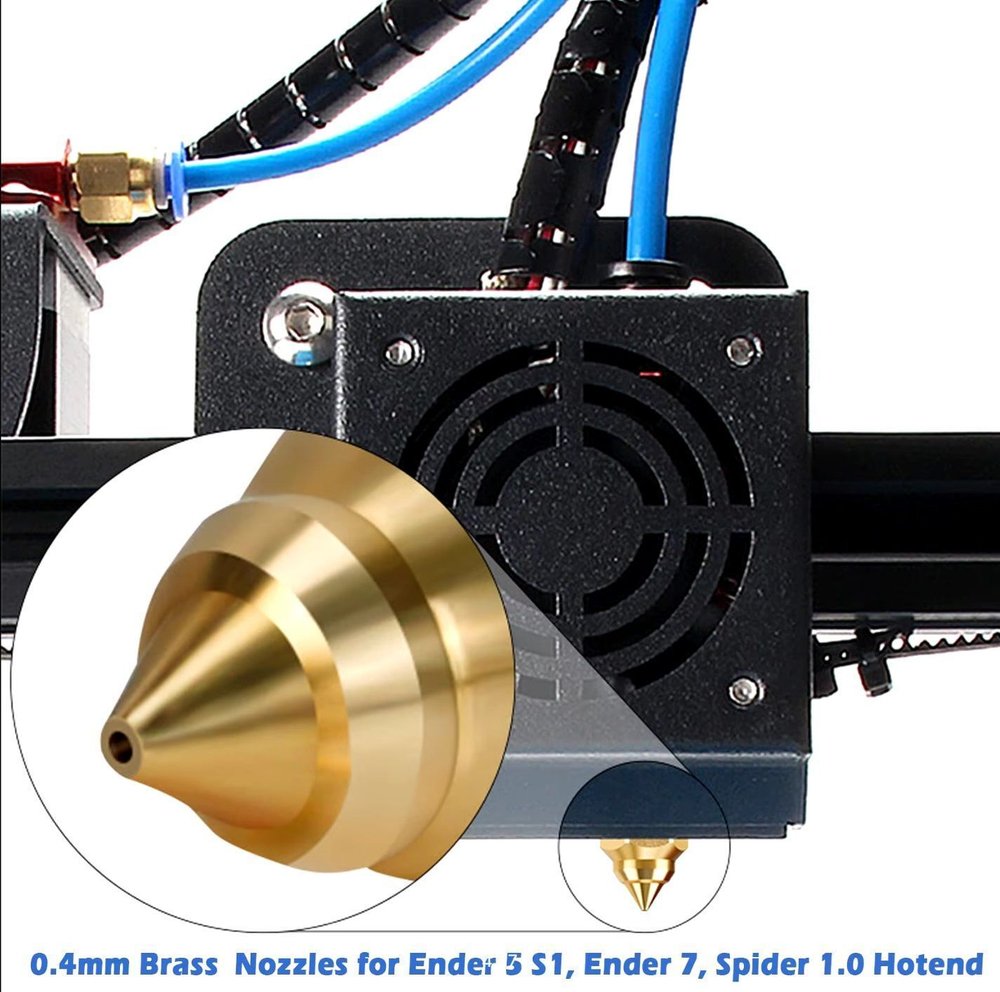 Сопло латунное для Creality MK8 1.0мм 1шт для принтеров Ender 3 V3 SE