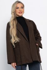 Пальто-пиджак (шоколад) Б15088-7М LT Collection