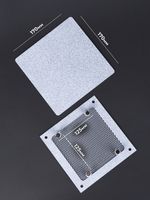 Вентиляционная решетка РД 170х170 Белое Серебро