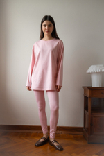 Легинсы с мягким поясом, Нежно-розовый