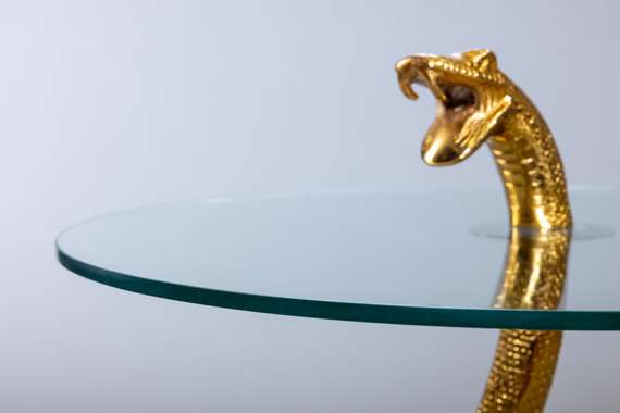 Кофейный стол &quot;Змея&quot; золото