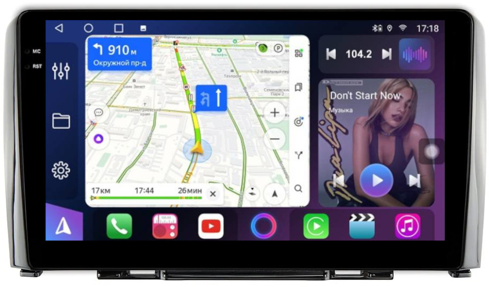 Магнитола для Great Wall Hover H6 2012-2017 - FarCar BM3003M монитор 9.5" QLED на Android 14, TS10, 4+32Гб, CarPlay, 4G SIM-слот