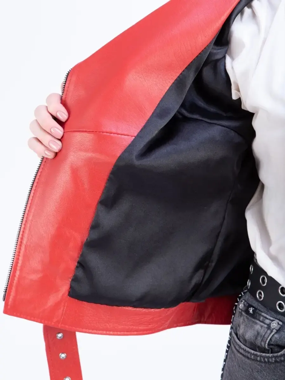 Косуха кожаная куртка женская Турция