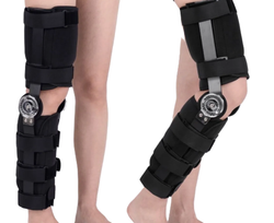 Ортез коленный шарнирный с выдвижными шинами