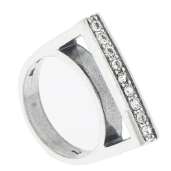 "Мези" кольцо в серебряном покрытии из коллекции "Момент" от Jenavi