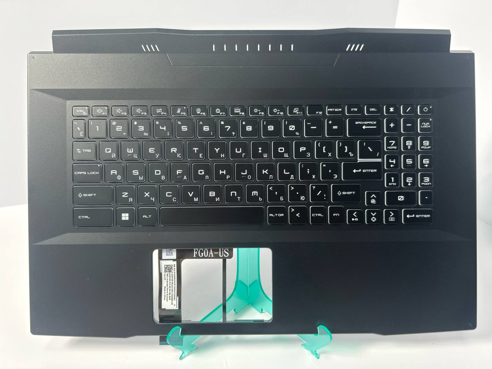 Верхняя панель с клавиатурой (топкейс) для ноутбука MSI Katana GF76 11UEK (957-17L324E-C14)
