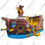 Надувной батут-горка "Фрегат", 9х4