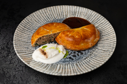 Пирог из утки с грибным дюкселем