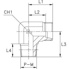 Штуцер FC90 DL10 NPT 1/2 (корпус)