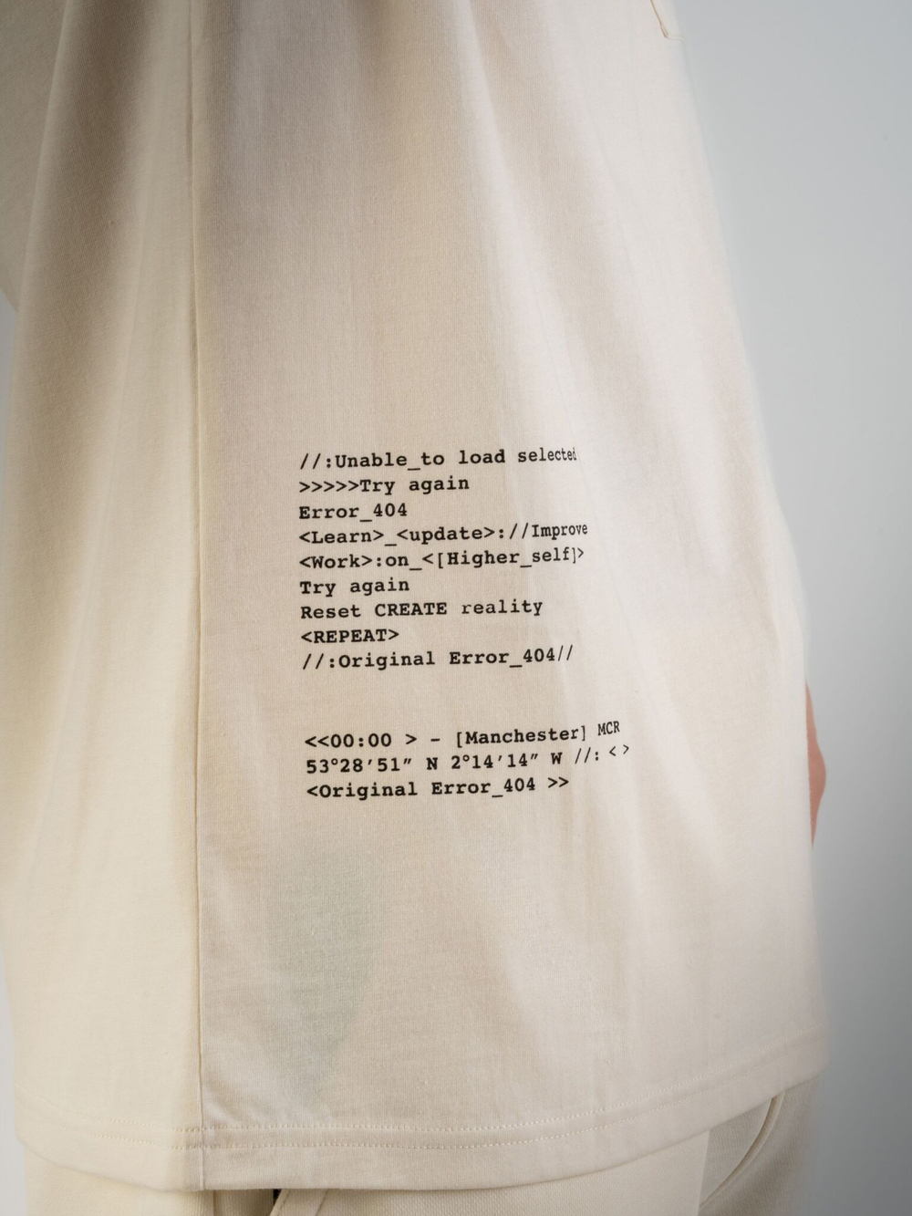 Футболка мужская ORIGINAL CREATOR HTML ZIP T-SHIRT, Молочный