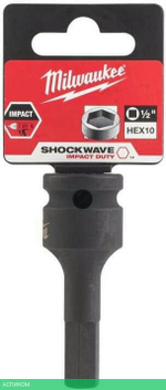 Головка ударная Milwaukee 1/2" Shockwave HEX10 (4932478066)