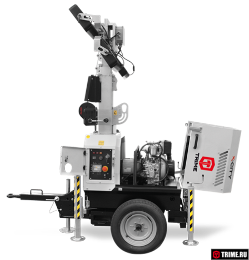 Осветительная мачта TRIME X-CITY 4X320W LED дизельная - [8 м / Yanmar]